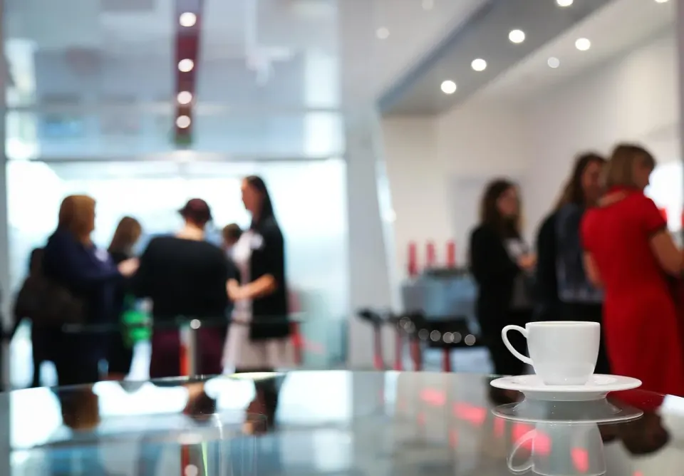 coffee break, conference, women, meeting