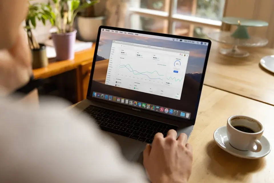 computer, summary, chart, business