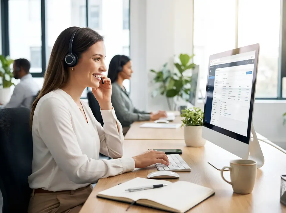 woman, office, work, desk